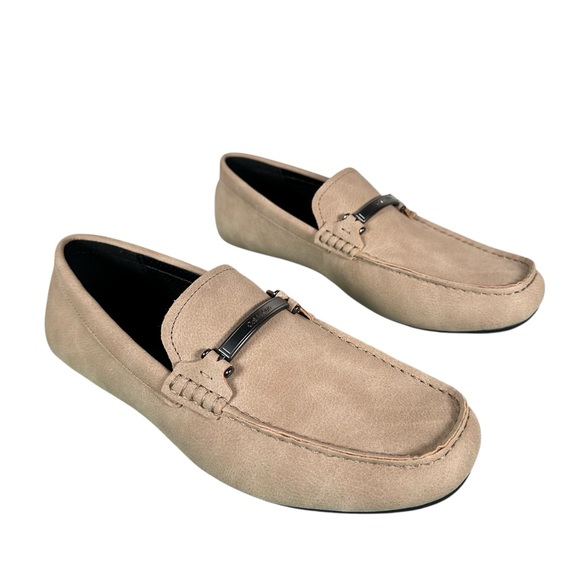 CALVIN KLEIN Otilis Suede Horsebit Loafers in beige - Picture 4 of 10